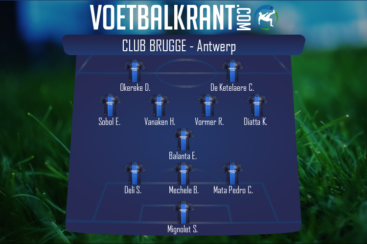 Opstelling Club Brugge | Club Brugge - Antwerp (01/08/2020)