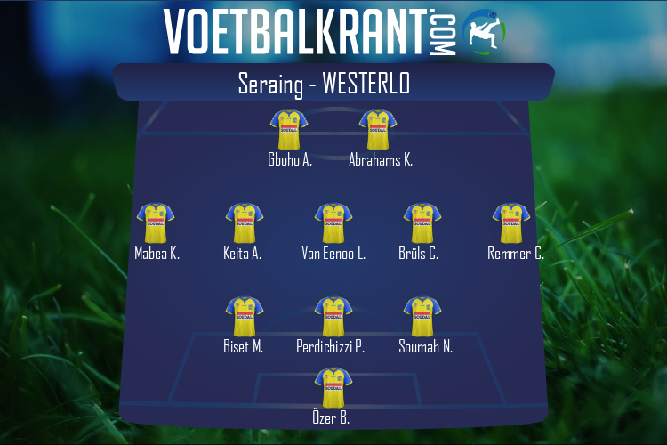 Opstelling Westerlo | Seraing - Westerlo (13/09/2020)