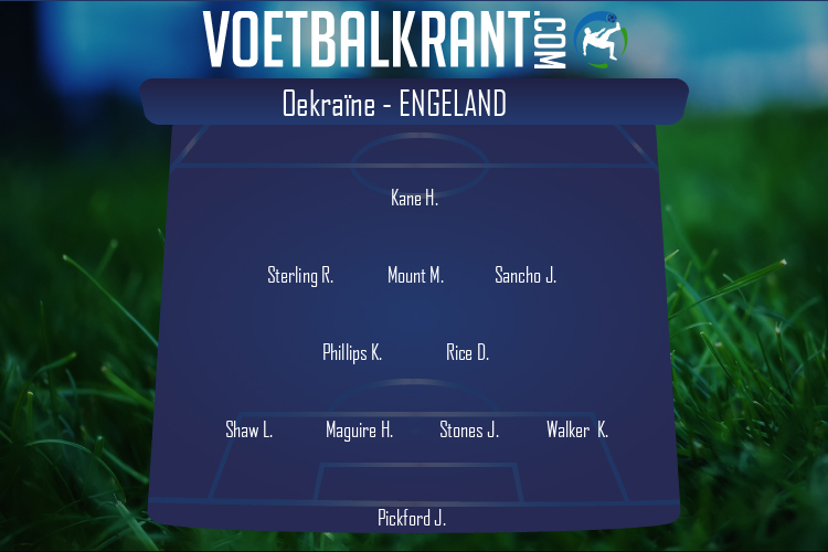 Opstelling Engeland | Oekraïne - Engeland (03/07/2021)