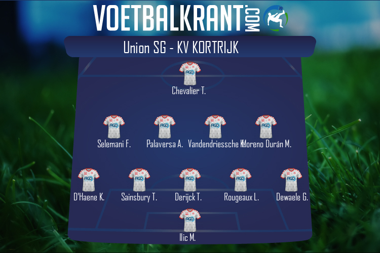 Opstelling KV Kortrijk | Union SG - KV Kortrijk (14/08/2021)