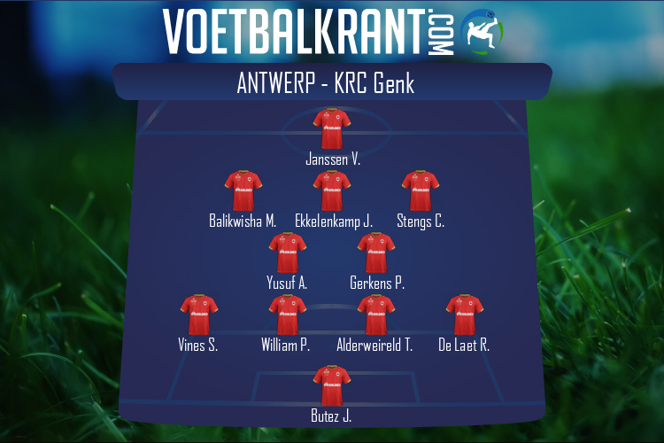 Opstelling Antwerp | Antwerp - KRC Genk (23/10/2022)