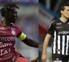 Mbaye Leye van Zulte Waregem en Jérémy Perbet van Charleroi hebben veel respect voor elkaar