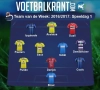 Bizot, Pulido, Derijck, Cools, Peeters, Seck, Ndidi, Dendoncker, Izquierdo, Acolatse en Ouali