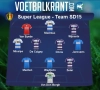 Ons team van speeldag 15 in de Super League ziet er als volgt uit