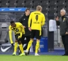 Een gefrustreerde Haaland achter de microfoon na afloop van de wedstrijd tegen Borussia Mönchengladback