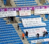 RWDM-fans boycotten match, maar... hangen wel Genk-tribune vol spandoeken met duidelijke boodschap