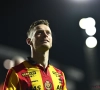 KV Mechelen-aanvoerder Rob Schoofs deelt een sneertje uit aan Cercle Brugge