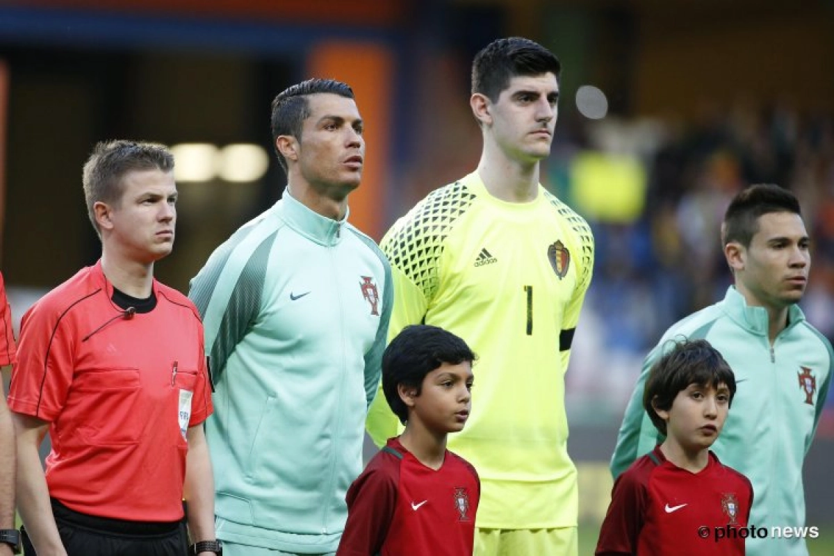 Courtois komt met opvallende anekdote op de proppen: "Cristiano Ronaldo kwam tijdens de rust even zeggen dat hij gescoord had"