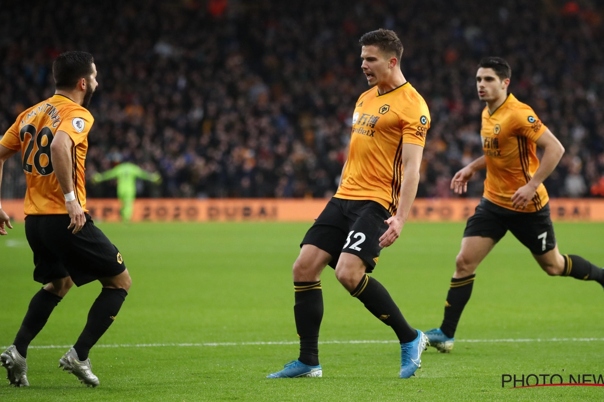 Leander Dendoncker scoorde voor Wolverhampton, maar het was niet genoeg voor een overwinning: "Echt jammer"