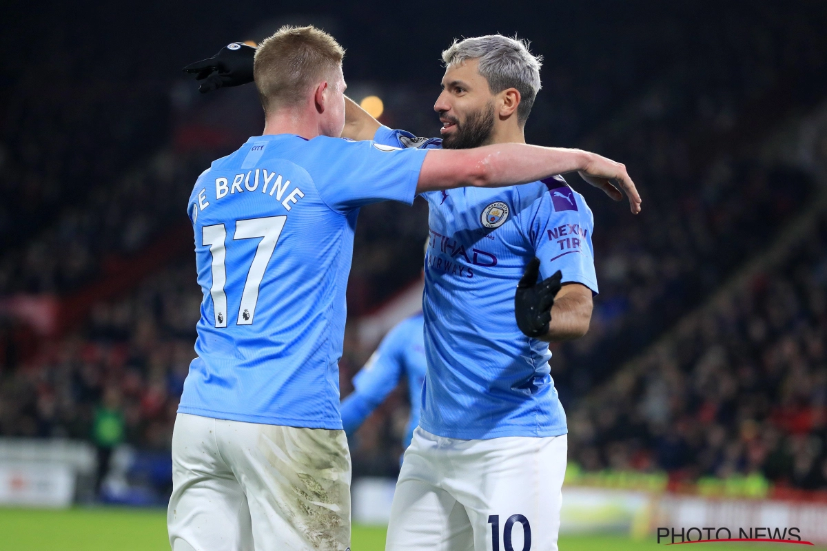 Kevin De Bruyne zal Sergio Agüero langer moeten missen: 'spits test positief op het coronavirus'