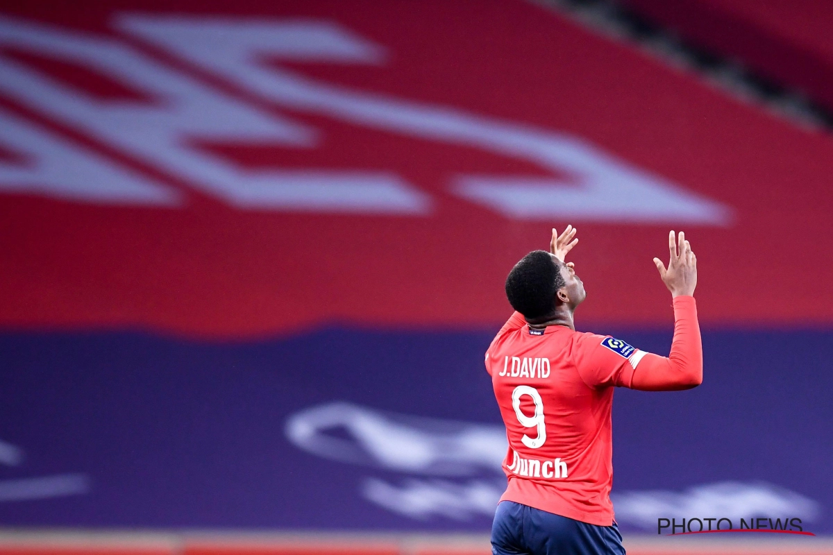 Lille OSC aan de leiding in de Ligue 1 dankzij twee doelpunten van Jonathan David 