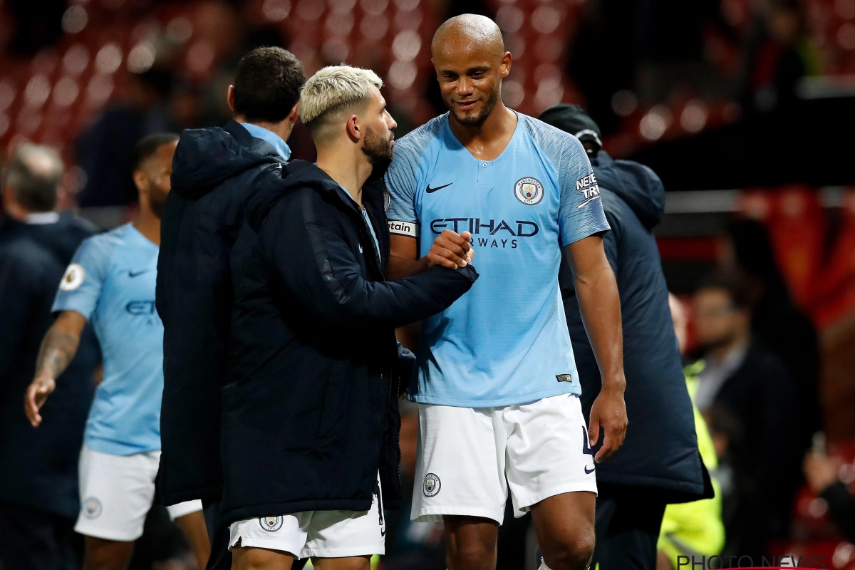 Kompany over pensioen van maatje Agüero: "Voor ik hallo tegen hem zeg, zeg ik altijd merci"