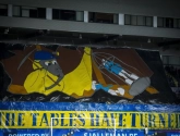 'Als een Smurf in een kooi...' STVV-fans jennen met knappe tifo die van Genk: "The tables have turned"