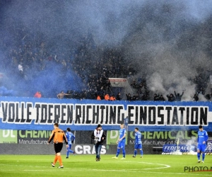 ? Met een trein rijden over 'opgehangen' Pozuelo-pop en vuurpijlen bij voorsprong: Clement reageert op wansmakelijke acties van Genk-fans