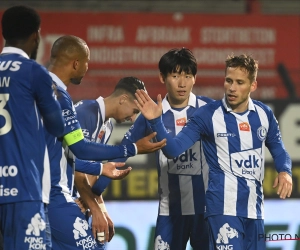 AA Gent neemt vlot de maat van Kortrijk en komt tot op drie punten van play-off 1 na match met vele goals en twee rode kaarten