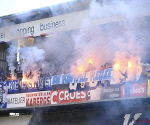 📷 Weer van dat: Limburgse derby tussen STVV en KRC Genk stilgelegd nadat bezoekende fans vuurpijlen op het veld werpen