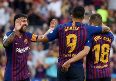 Barcelona staat 10 punten los op Real Madrid dankzij treffers van Messi en Suárez