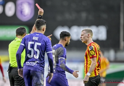 Twee doelpunten gemaakt en rode kaart gepakt in #KVMBEE, dan ben je wel de 'man van de match'