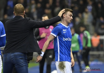 Wouter Vrancken en Racing Genk met de handen in haar naar Anderlecht 