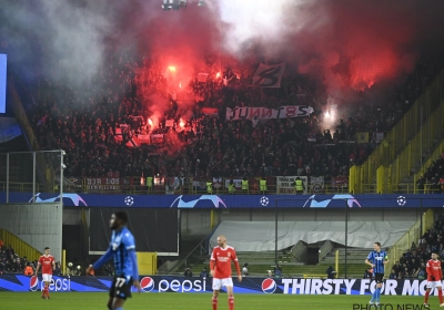 🎥 Supporters Benfica nemen Jan Breydel helemaal in, tot onvrede van blauw-zwarte supporters (die vaker net hetzelfde doen)