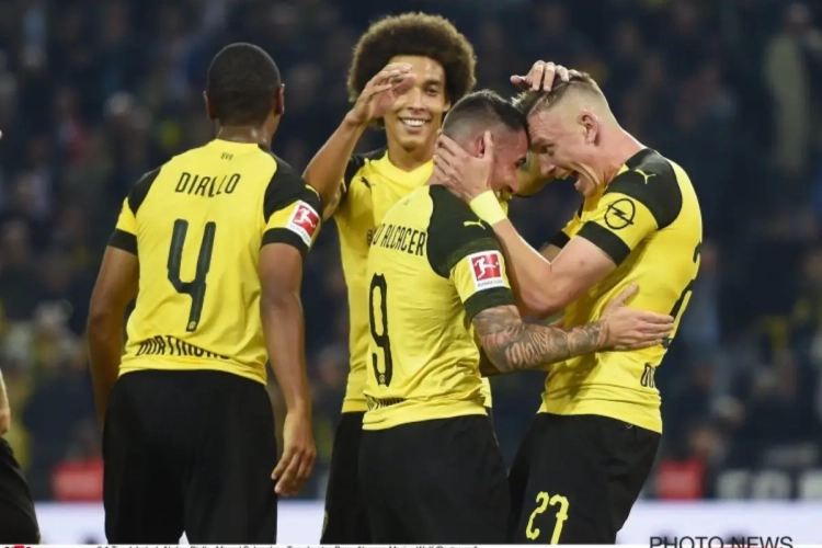 ? Alcacer stuwt Dortmund en Witsel in knotsgek slotoffensief naar de koppositie