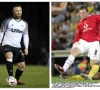 Wayne Rooney neemt het begin maart met Derby County op tegen Manchester United