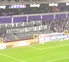 Anderlechtfans protesteren met spandoek tegen aanvangsuur van bekermatch