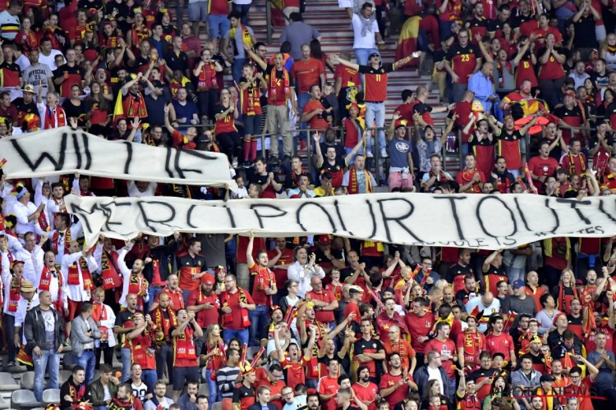 Een half Koning Boudewijnstadion scandeerde de naam Wilmots, dit hebben de Rode Duivels-fans daarop te zeggen