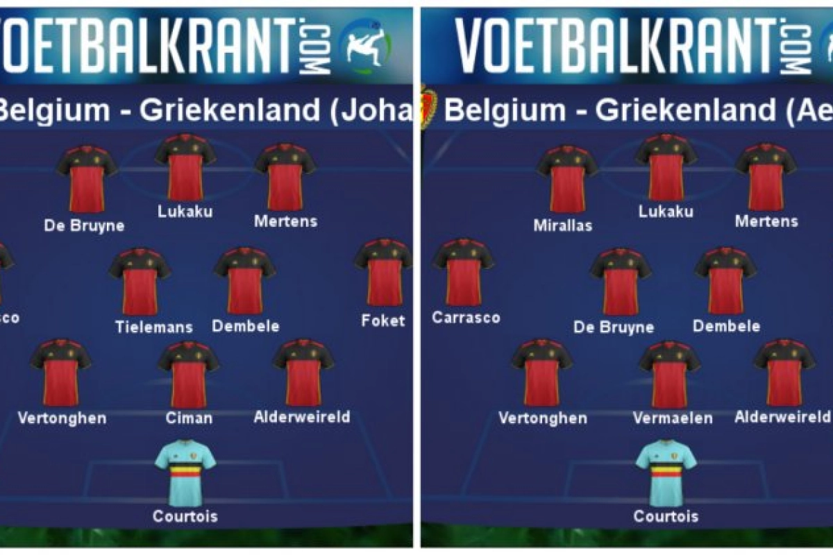 Onze droomelf voor België tegen Griekenland ... al raakten we het niet eens!