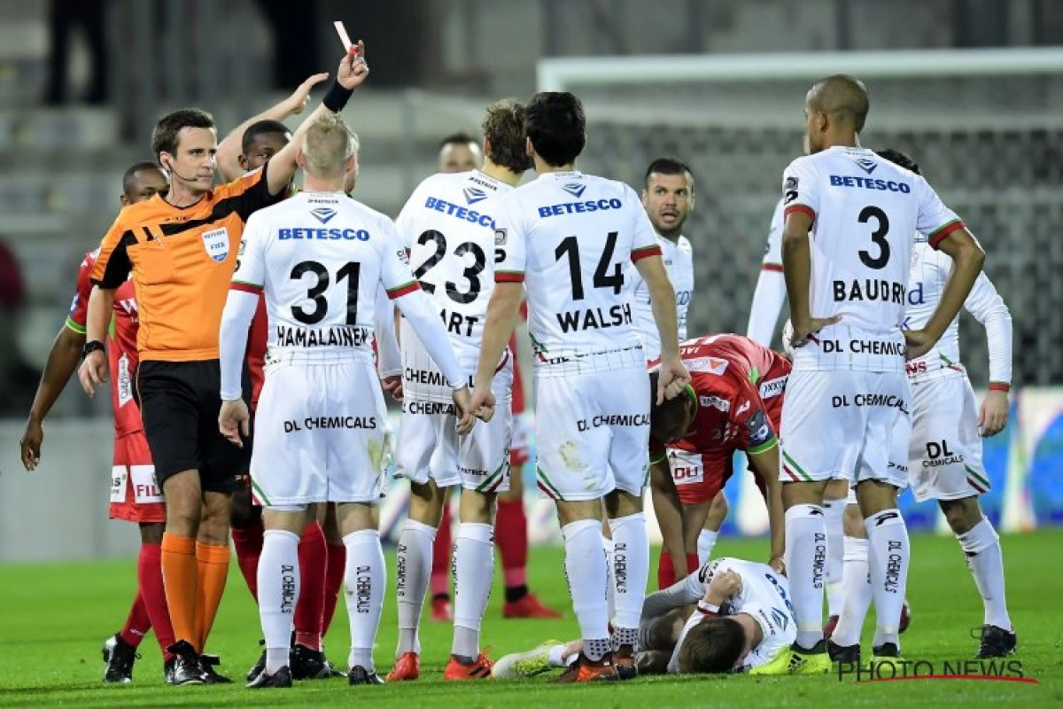 Speler Oostende kent zijn sanctie na domme rode kaart