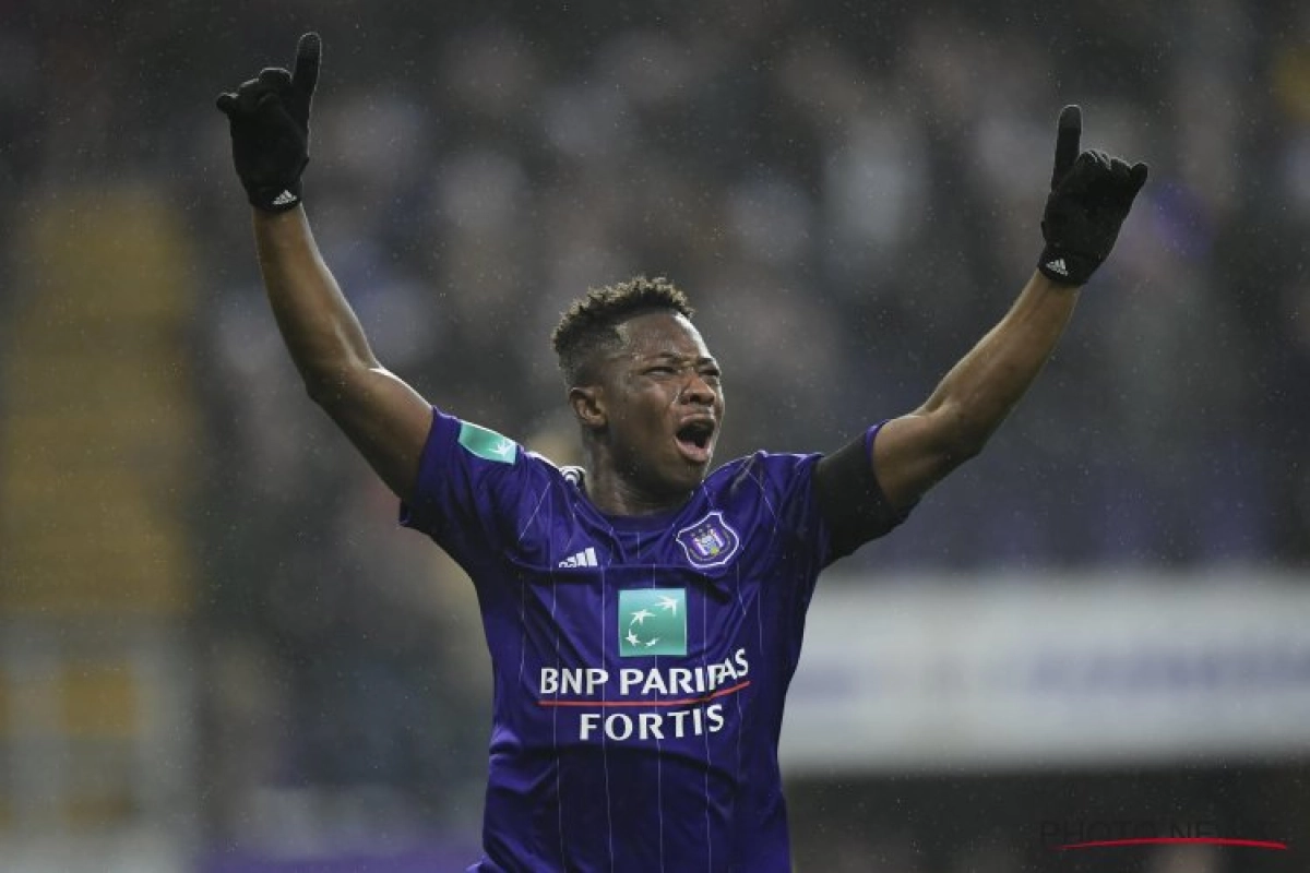 Francis Amuzu die vrijdag een droomdebuut kende bij Anderlecht valt meteen in de prijzen