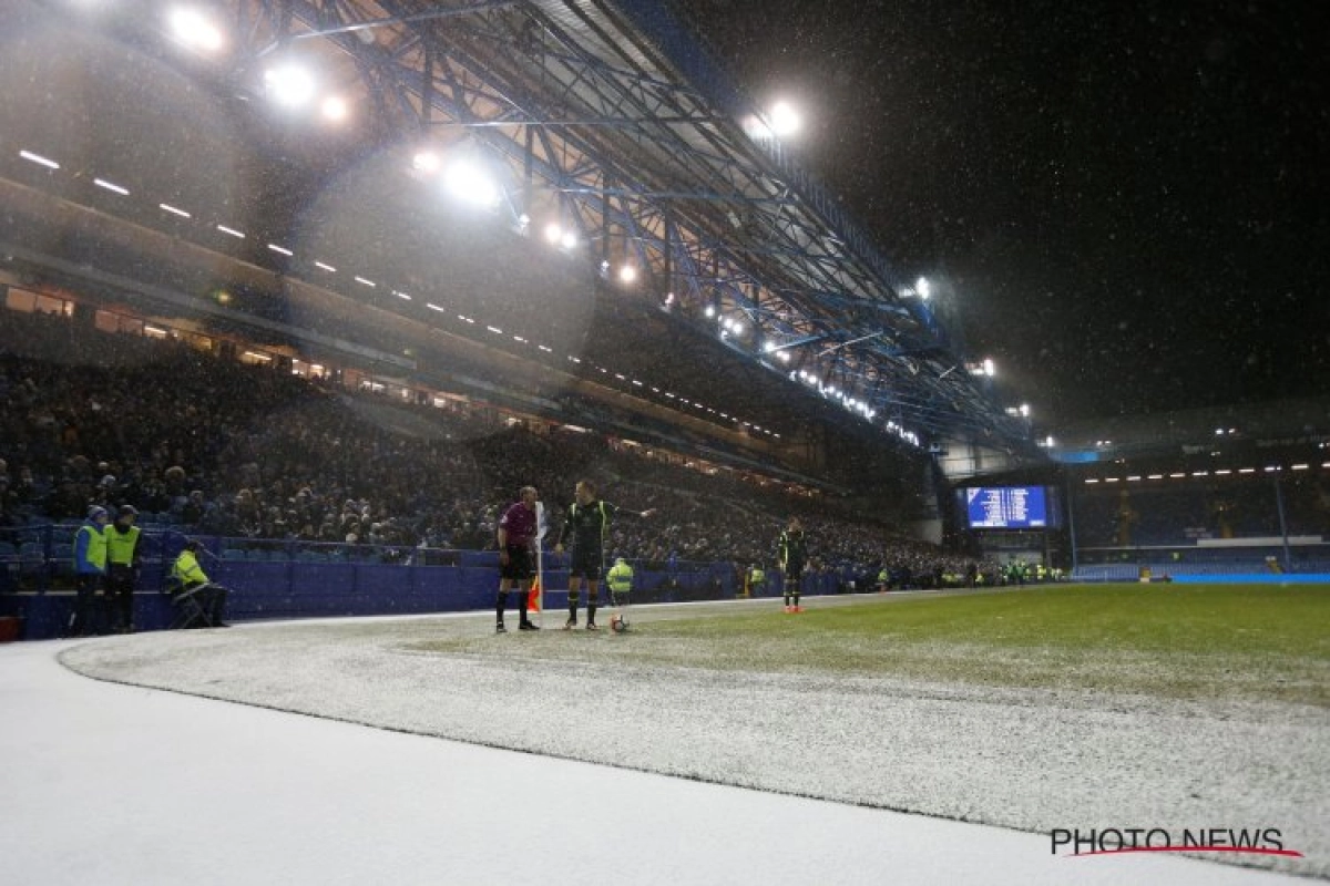 ? Ondertussen in Duitsland: sneeuw is de spelbreker en voorkomt zelfs een doelpunt voor Leverkusen