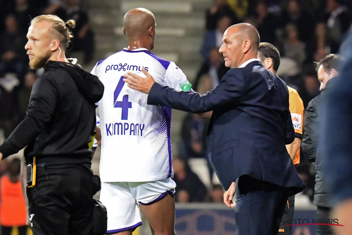 Het houdt niet op voor Anderlecht: Kompany moet nog voor het half uur naar de kant tegen Beerschot