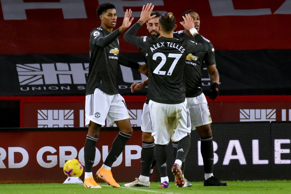 Manchester United komt opnieuw op achterstand in de Premier League, maar boekt wel tiende uitoverwinning op rij tegen Sheffield United 