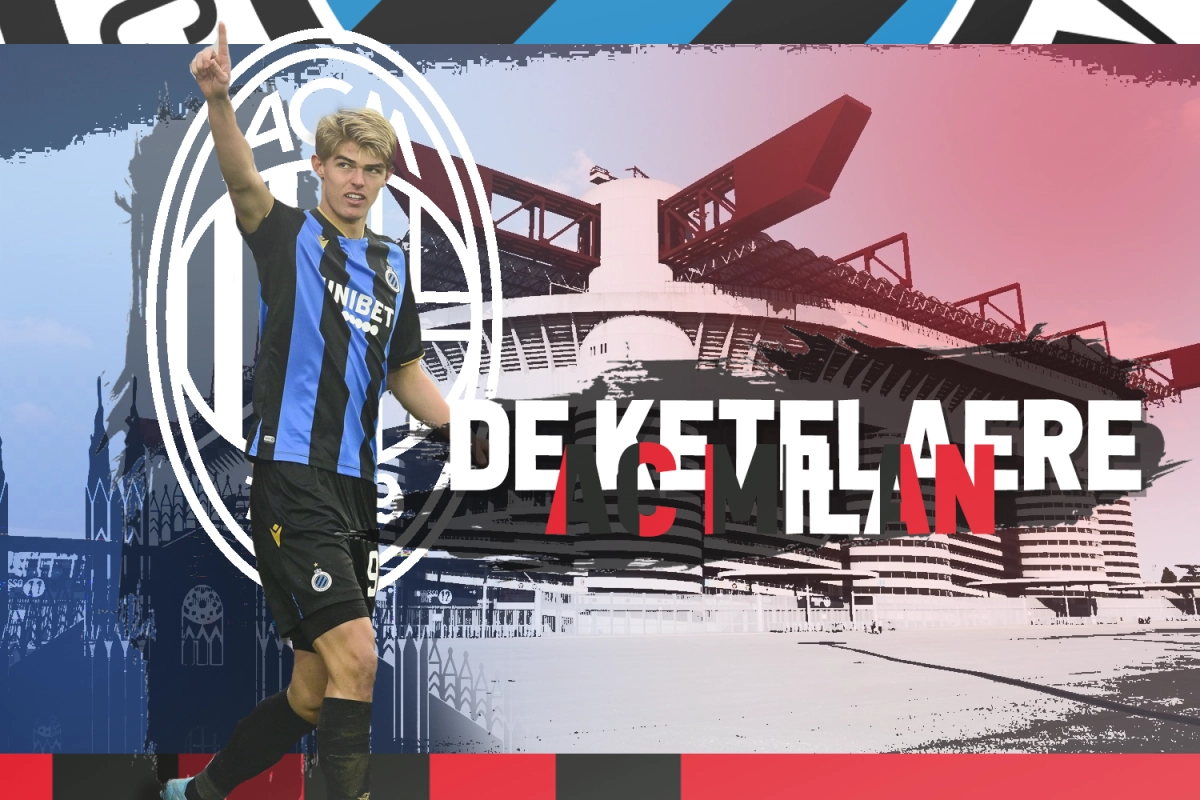 OFFICIEEL: Charles De Ketelaere is officieel van AC Milan