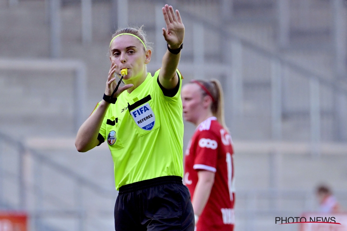 Historisch moment: 1e vrouwelijke scheidsrechter voor een wedstrijd in het Belgisch profvoetbal aangeduid