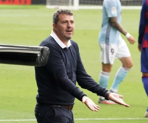 Oscar Garcia, OH Leuven, gaat vol voor de drie punten op het veld van KAA Gent