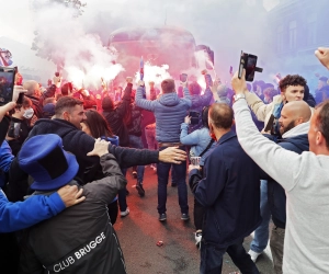 Voetbal, een feest? Club-fans bekogelen reporter met blikjes bier tijdens live-interventie