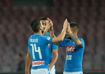 Napoli, met Mertens als spits, niet voorbij Lazio