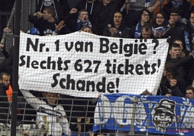 Genk-fans hebben een duidelijke boodschap voor Anderlecht: "Nr. 1 van België? Slechts 627 tickets? Schande!"