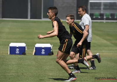 📷 🎥 Daags na de zure nederlaag tegen Spanje vliegen de Jonge Duivels er weer in op training