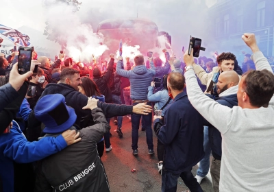 Voetbal, een feest? Club-fans bekogelen reporter met blikjes bier tijdens live-interventie