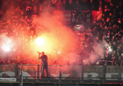 "Hersenloze!" - Feyenoord-fan vol in het gelaat geraakt door vuurpijl